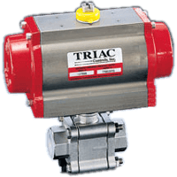 A-T Controls 3-Piece Ball Valve, 88 Series